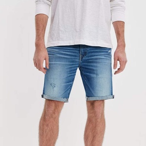 Customized High Quality Waterproof Eco-Friendly Quick Dry Mid Waist Straight Fit Denim Shorts for Men All Season Casual - Product Image 1