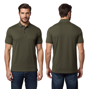 Polo en coton piqué uni pour homme - Product Image 2