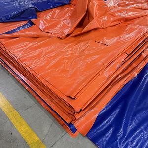 Bâche en PE, couleurs et tailles au choix, bleu/orange haute résistance, grande capacité, imperméable et résistante au soleil - Product Image 3