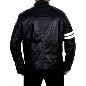 Chaqueta de Motociclista Acolchada con Capucha de Piel de Oveja Marrón Vintage para Hombre, Cuello Alto, Talla Grande, Resistente al Viento, Ropa de Invierno - Product Image 2