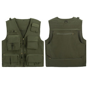 Gilet de sécurité réfléchissant haute visibilité unisexe en polyester multi-poches pour uniformes de gardiens toutes saisons - Product Image 4