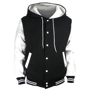 Stonefield Manufacturing Men's Varsity Jacket 100% Wool <b>Stand</b> Collar Reversible Waterproof Hooded Thick Winter Casual Streetwear - Product Image 2