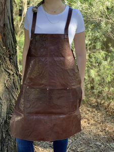 Delantal de Chef de Cuero Grueso, con Correa Ajustable, Cómodo y Profesional - Product Image 3