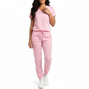 Hospital Nurse Workwear Set Short Sleeve Medical <b>Scrubs</b> with Customized Branding Options Breathable Medical <b>Scrub</b> Suits - Product Image 1