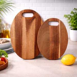 New Arrival Looking Kitchenware <b>Chopper</b> Blocks Solid Wooden Chopping Board Hotel Catering <b>Vegetable</b> Fruits Cutting Boards - Product Image 3