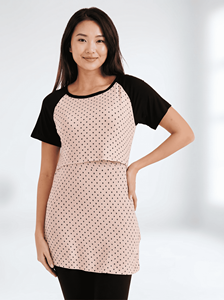 บีมาม่าเสื้อให้นมบุตร เสื้อคลุมให้นมบุตรระบายอากาศได้ดี แขนสั้น สำหรับคนท้อง ขายส่ง - Product Image 4
