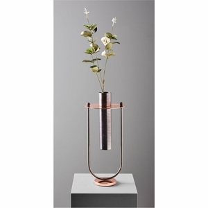Maceta de Metal Dorada de Lujo con Soporte Negro, Macetero Decorativo Nórdico para Interiores, Contenedor para Plantas de Mesa, Florero Decorativo para el Hogar - Product Image 4