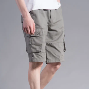 Shorts Bermuda pour Homme Style Urbain - Tissu Toile Spandex/Polyester Taille Élastique Respirant et Séchage Rapide - Product Image 3