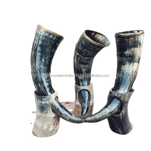 High Quality Natural Drinking Horn Horn <b>Stand</b> Polished Fairy Style Religious Decoration Waterproof Customizable Size Holiday - Product Image 1