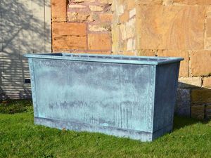 Round Copper <b>Planter</b> Outdoor Garden Pot Freestanding Metal Plant Container Rustic Style Decorative <b>large</b> <b>planters</b> set - Product Image 4