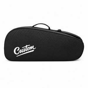 Custom Canvas Waterproof Travel Bag with Zipper Closure Durable Portable Sports <b>Case</b> Large Capacity Shoe Compartment Black - Product Image 1