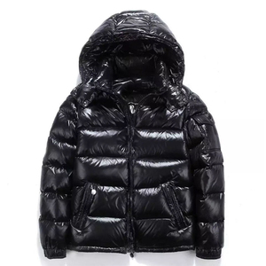 Veste d'hiver chauffante à taille ajustable pour homme, vêtements d'extérieur personnalisés, couleur noire, fermeture éclair, doudoune rembourrée - Product Image 1