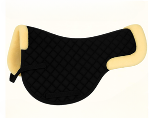 Faux Sheepskin Premium Half Saddle Pad Horse Riding Shock Absorbing Saddle Liner <b>Equestrian</b> Equipment - Product Image 3