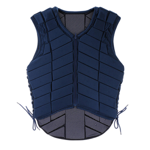 2026 Red Horse Riding Safety Vest Unisex Sleeveless Zipper Closure Breathable Polyester Mesh Back - Product Image 6