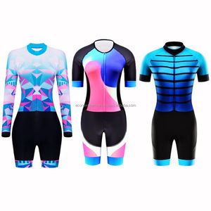 ชุดปั่นจักรยานแขนยาวกันลมพิมพ์ลายซับลิเมชั่นดีไซน์ไร้รอยต่อสามารถปรับได้ - Product Image 1