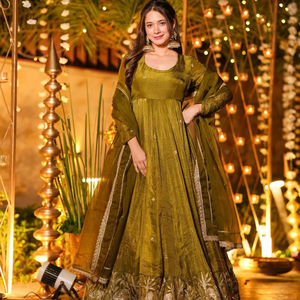 Ramdev Trading Women's Modern Design Elegant Embroidered Sequences Kurta/P <b>Kurti</b> Quick Dry All Seasons Wedding Party Diwali - Product Image 1