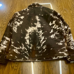 Chaqueta de cuero vacuno de primera calidad con diseño de logotipo personalizado, chaqueta de cuero vacuno para hombre en venta. - Product Image 1