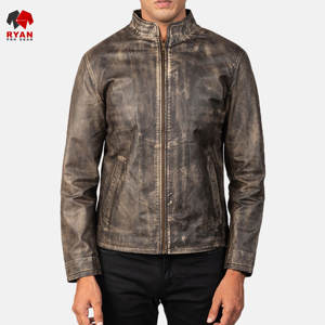 Chaqueta de Cuero con Cierre de Cremallera y Diseño Personalizado Ryan Pro Gear, Tejido Cómodo con Logotipo Personalizado - Product Image 1