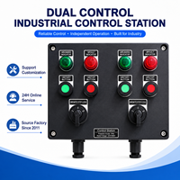 Estación de Control a Prueba de Explosiones IP65 de Doble Protección, Directo de Fábrica, con Botones de Arranque y Parada para Bombas y Ventiladores de Dos Motores