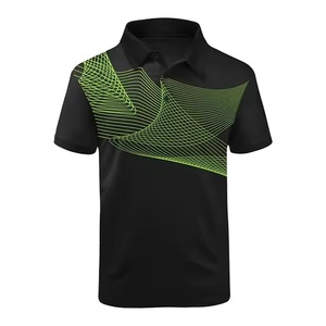 เสื้อโปโลผู้ชายผ้าโพลีเอสเตอร์สำหรับเล่นกีฬาหรือแฟชั่น ผ้าโพลีเอสเตอร์ 100% แบบ Mash Interlock หลายสี รุ่น 2027 - Product Image 1