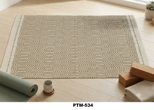 Modern Floral Handmade Kitchen Rug Non-slip Flat Weave Rectangle Cotton Rug <b>Set</b> for Prayer & <b>Picnic</b> PTM-534 - Product Image 3