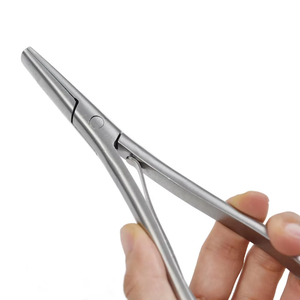 Pince multifonction de qualité supérieure, longue, professionnelle pour extensions capillaires, avec double ressort de rappel, personnalisable - Product Image 4