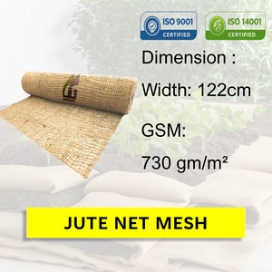 Filet de protection du sol en jute biodégradable du Bangladesh, 122 cm de large, 730 g/m², en maille de jute, pour l'érosion des sols, vente en gros Goodman Global Bangladesh - Product Image 2