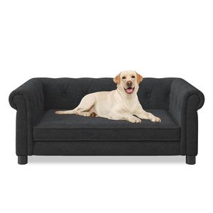 Elegant Rectangular Pet Bed for <b>Small</b> to Medium Sized Dogs Durable Elevated Dog <b>Sofa</b> Comfortable Modern FA Bed - Product Image 6