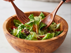 Ensemble de couverts en bois faits à la main avec finition naturelle, parfait pour les restaurants, les mariages, les événements et la présentation des desserts. - Product Image 6