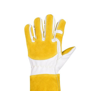 Gants de soudage TIG en cuir de vachette robuste, gants de soudage MIG, résistants à la chaleur et au feu, gants de sécurité industrielle pour le travail - Product Image 4