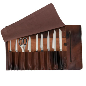 Custom leather <b>tool</b> <b>roll</b> organizer bags wholesale supplier OEM high quality portable storage for sale in wholesale price - Product Image 2