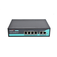 Commutateur Ethernet Poe d'usine OEM/ODM 4 6 8 16 24 ports RJ45 fibre SFP liaison montante 10/100/1000mbps AI VLAN Poe commutateur Poe non géré