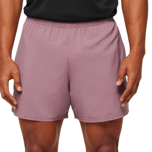 Shorts de sport athlétiques pour hommes, coupe slim 5 pouces, légers, pour l'entraînement et la course, rose calme - Product Image 1