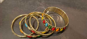 Bracelet en laiton poli Designer Regal Radiance avec confort réglable pour les collections de bijoux de luxe - Product Image 5