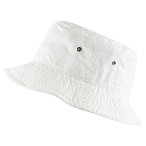 Chapeau bob en coton blanc, couleur unie, décontracté, pour le printemps et l'été, idéal pour les activités de plein air - Product Image 3