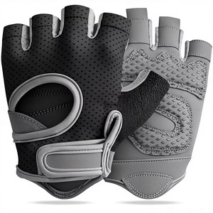 Lightweight Adjustable Wrist Strap Half Finger Exercise <b>Gloves</b> for Home Gym-Quick-Dry Mesh Non-Slip for <b>Weight</b> Lifting Cycling - Product Image 3