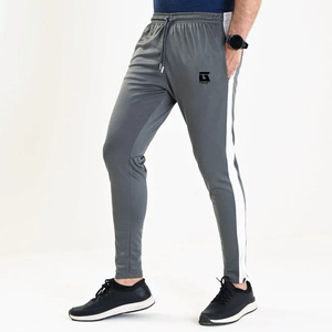 Hot Selling Men's Casual Joggers High Street Style Elastic Waist Canvas Distressed 100% Cotton Quick-drying Breathable - Product Image 1