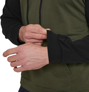 Sweat à capuche décontracté vintage pour homme, 100 % coton, avec logo personnalisé, manches longues, hiver, séchage rapide, respirant, doublure en tissu éponge - Product Image 4