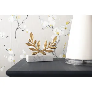 Figurine de licorne en aluminium plaqué or faite à la main, sculpture de luxe, œuvre d'art décorative fantastique, décoration d'angle moderne, polie, Zahid - Product Image 3