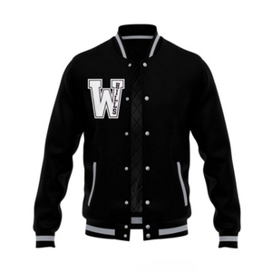 Chaqueta Varsity Personalizada OEM Estilo Americano con Gráficos Atrevidos y Bordado Personalizado para Gen Z, para el Día a Día y para la Universidad - Product Image 1