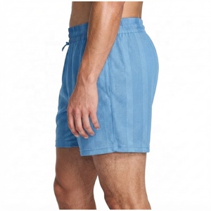 Wholesale Men's Mid Waist Elastic <b>Shorts</b> Quick Dry Breathable Worsted Knitted 100% Polyester Casual Gym Training Pockets - Product Image 2