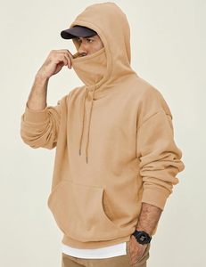 เสื้อฮู้ดผู้ชายผ้าฟลีซทรงหลวมแบบสวมหัว |   ผ้าฟลีซผสมเนื้อนุ่ม - Product Image 2