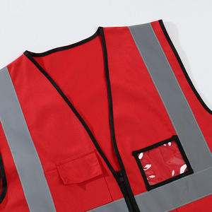 Veste de sécurité haute visibilité respirante en polyester classe 2 avec logo réfléchissant pour travaux de construction et de circulation – Vente chaude - Product Image 4