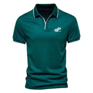 Chemise polo en coton piqué classique pour homme, coupe confortable, idéale pour la gym, les activités de plein air, les voyages, la pratique quotidienne. - Product Image 1