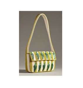 Vintage Beaded Handmade Luxury Polyester Lightweight <b>Square</b> Shape Fashion Banquet Ladies Shoulder Bag Casual Purse - Product Image 2