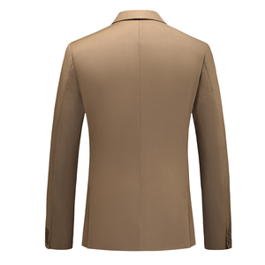 Costume de mariage homme slim fit croisé, ensemble veste et pantalon, prix de gros abordable, noir - Product Image 5