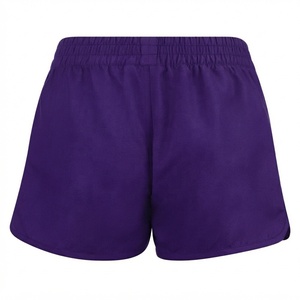 Shorts décontractés taille haute pour femmes avec ceinture élastique, tissu respirant et doux, pour l'été - Product Image 1