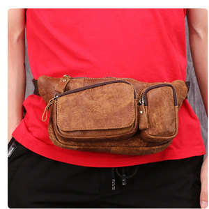 Sac banane unisexe Econex Sports en similicuir motif alligator, moins de 21L, fermeture éclair, sangle détachable, pochette de chasse étanche - Product Image 5