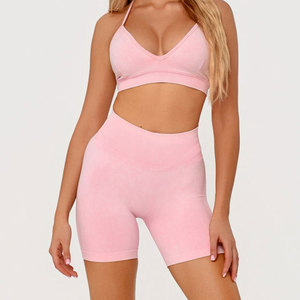 Shorts Deportivos para Mujer, Sin Costuras, 80% Spandex, 20% Nailon, Ligeros, Ajustados, Elásticos en 4 Direcciones, Ecológicos, con Efecto Push-Up - Product Image 5