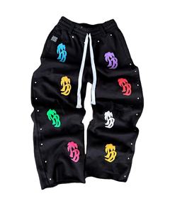 Pantalones Deportivos de Alta Calidad, Corte Regular, Impermeables, Antiarrugas, Estilo Vintage con Pedrería, para Hombre - Product Image 1